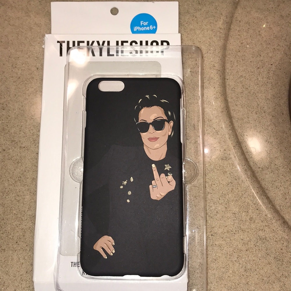 Black Kris Kardashian 6+plus iPhone case